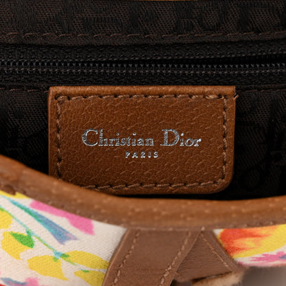Christian Dior Canvas Floral Saddle Bag Multicolor 6 of 11