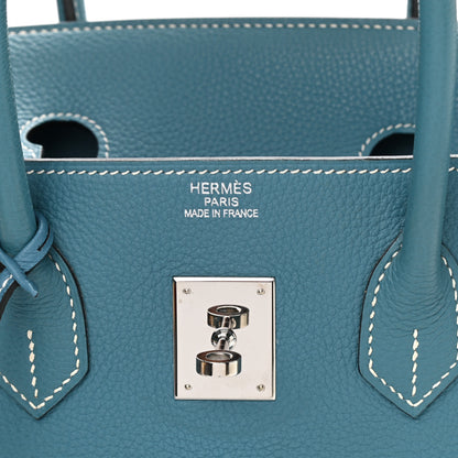 Hermes Togo Birkin 35 Blue Jean 6 of 10