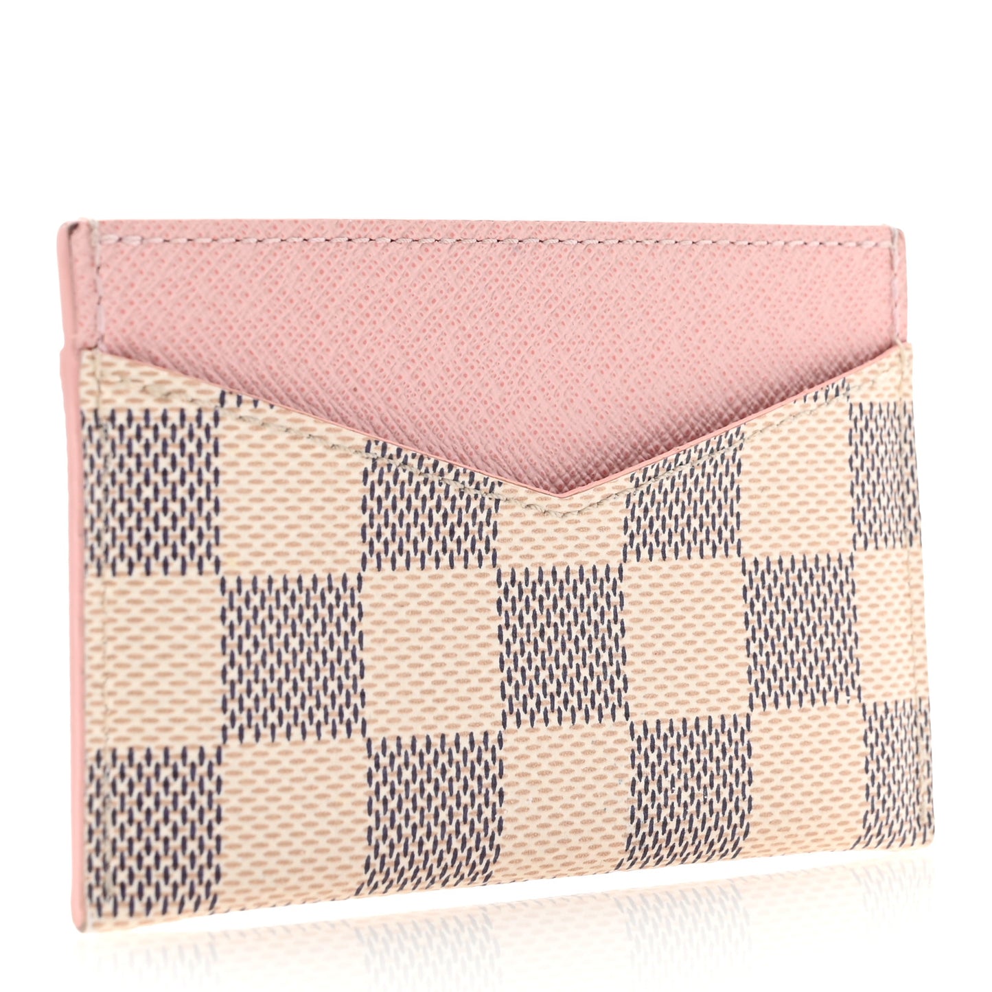 Damier Azur Daily Card Holder Rose Ballerine