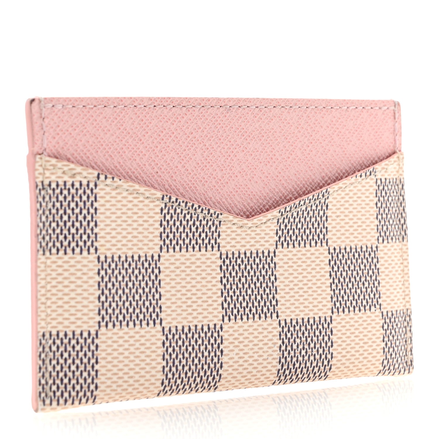 Louis Vuitton Damier Azur Daily Card Holder Rose Ballerine 3 of 8