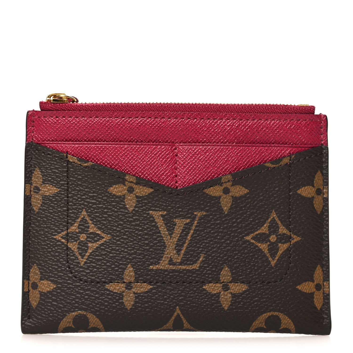 Louis Vuitton Monogram Zipped Card Holder Fuchsia 1 of 7
