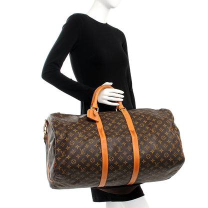 Louis Vuitton Monogram Keepall Bandouliere 55 3 of 23