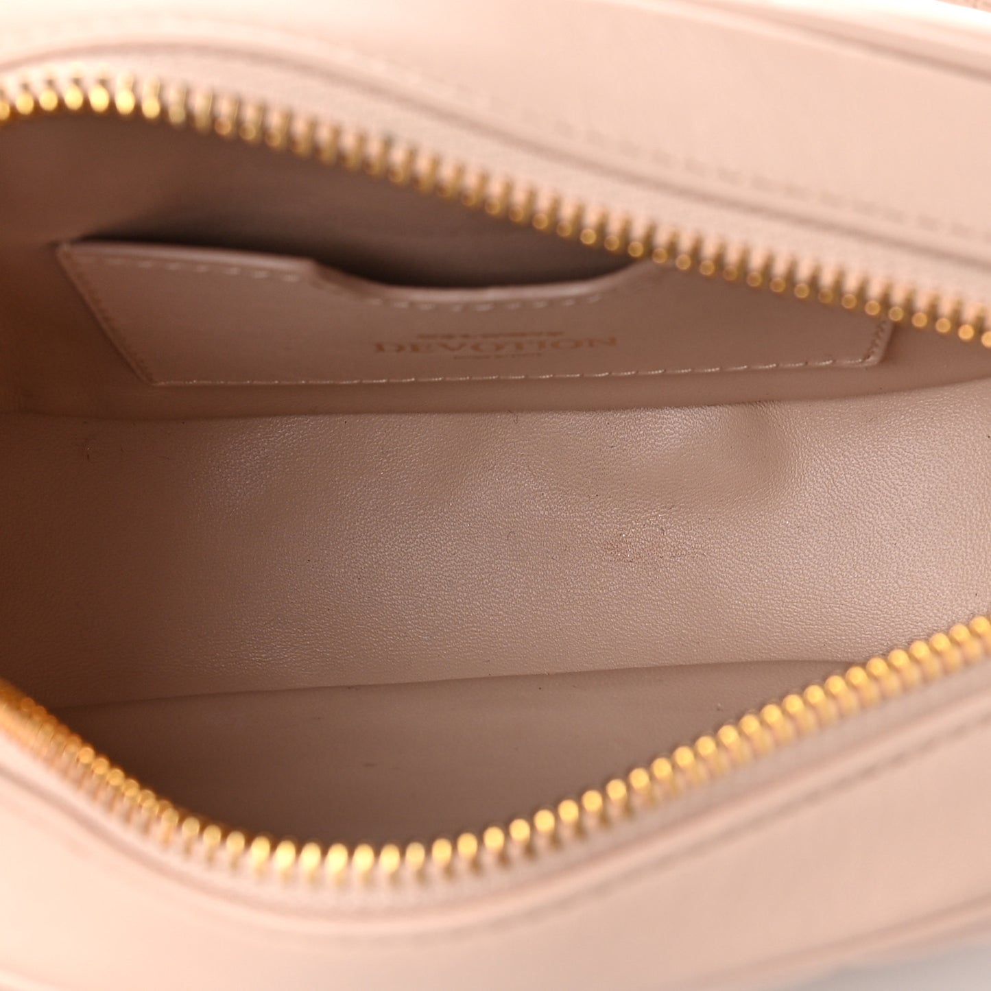 Calfskin Devotion Crossbody Bag Pale Pink