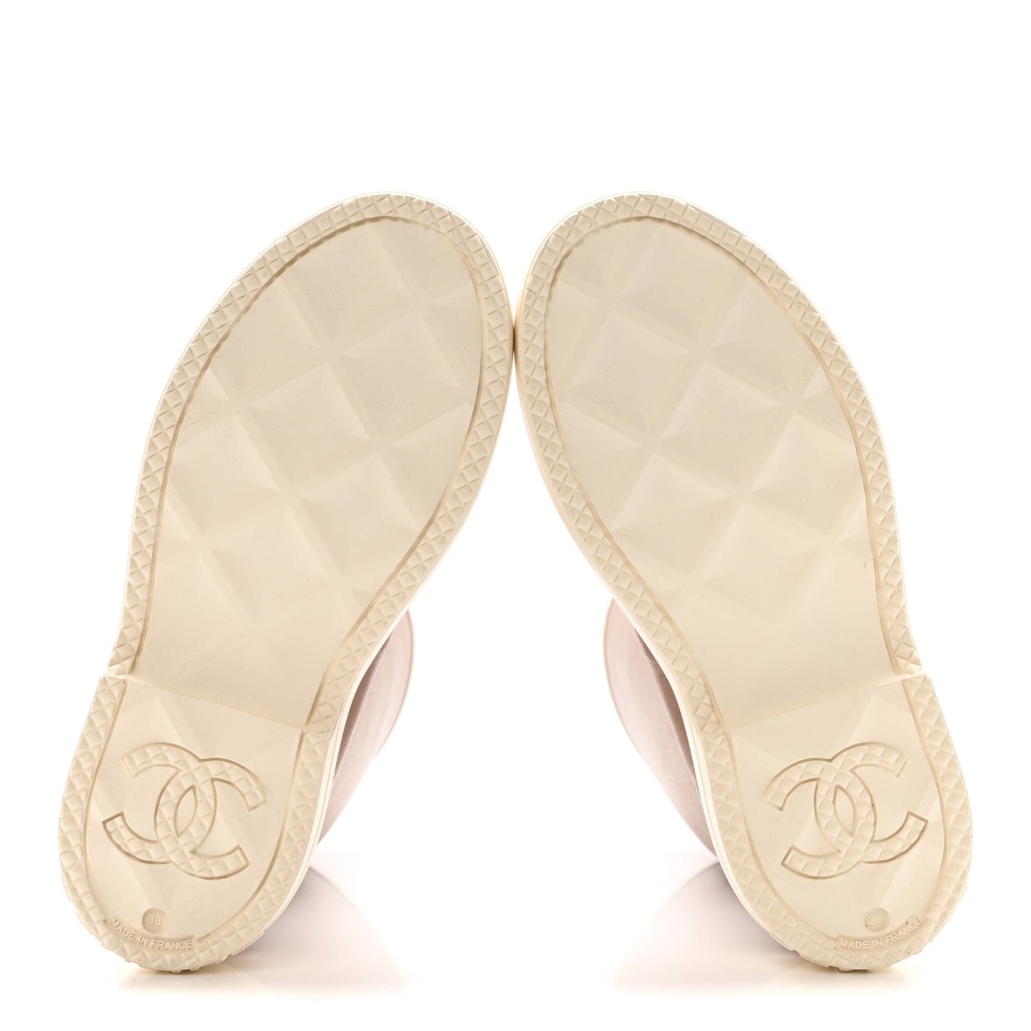 Caoutchouk CC High Boots 38 Beige White