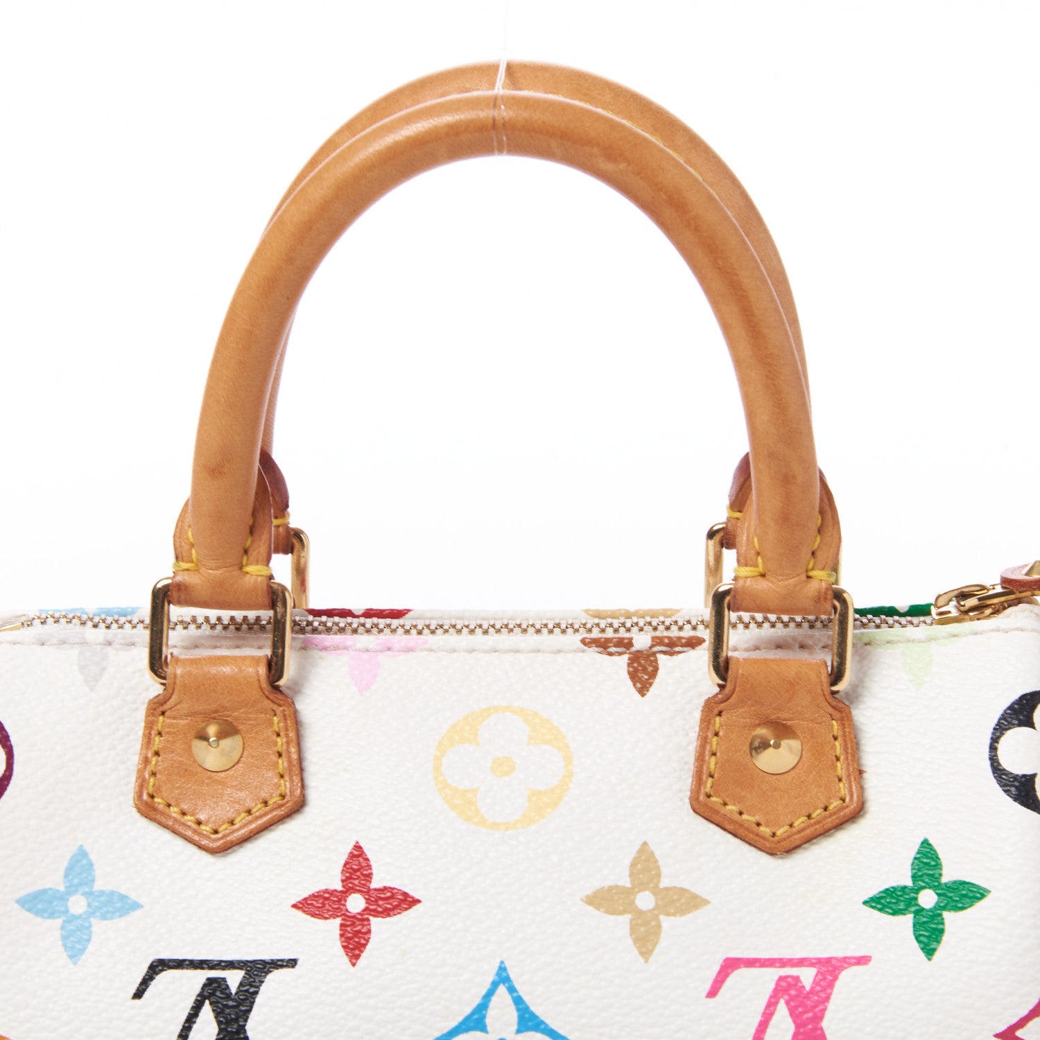 Louis Vuitton Monogram Multicolor Mini Sac HL Speedy White 6 of 7