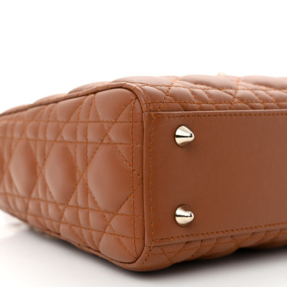 Christian Dior Calfskin Cannage Small My ABCDior Lady Dior Tan 10 of 11