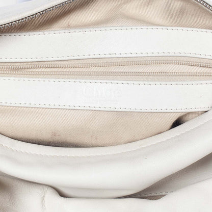 Chloe Python Silverado Shoulder Bag White 9 of 10