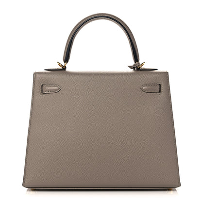 Hermes Epsom Kelly Sellier 25 Gris Asphalte 4 of 38