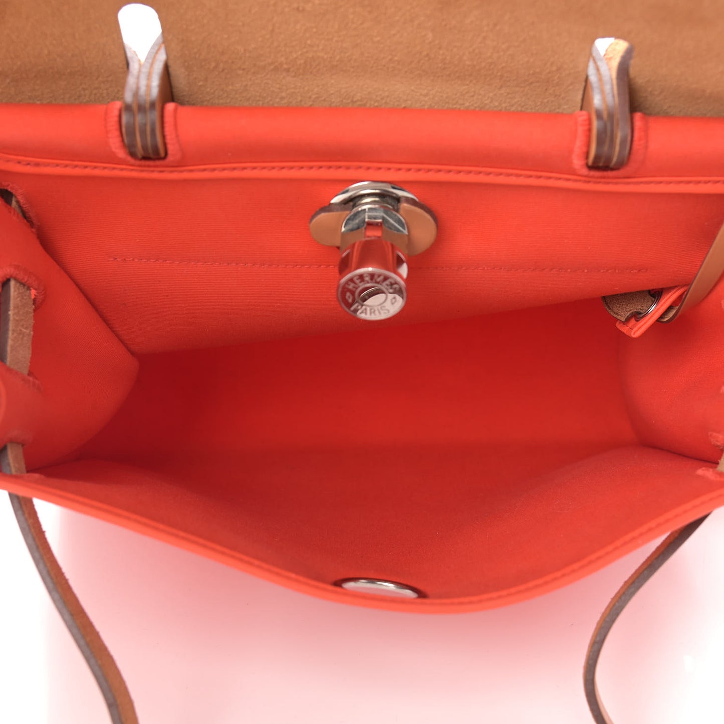 Vache Hunter Toile Herbag Zip 31 PM Capucine Fauve
