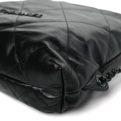 Chanel Shiny Calfskin Quilted Chanel 22 Backpack So Black 9 of 9
