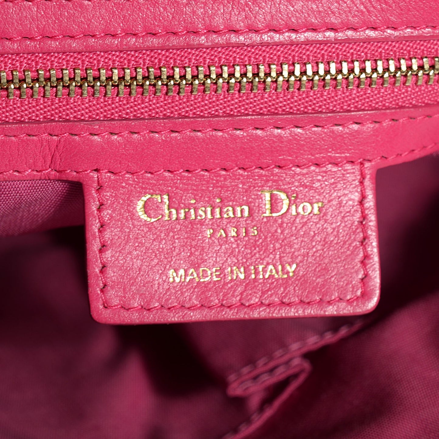 Lambskin Cannage Medium Granville Tote Fuchsia