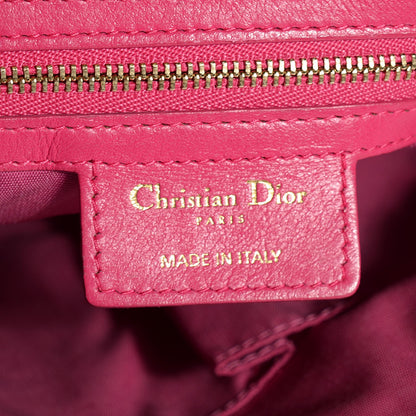 Christian Dior Lambskin Cannage Medium Granville Tote Fuchsia 19 of 20