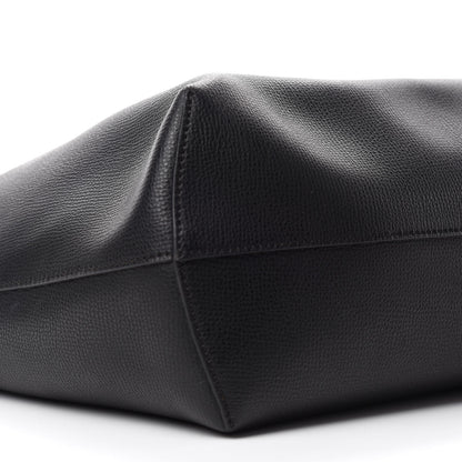 Fendi Vitello Vienna Enamel F is Fendi Shopping Tote Black Taupe 9 of 12