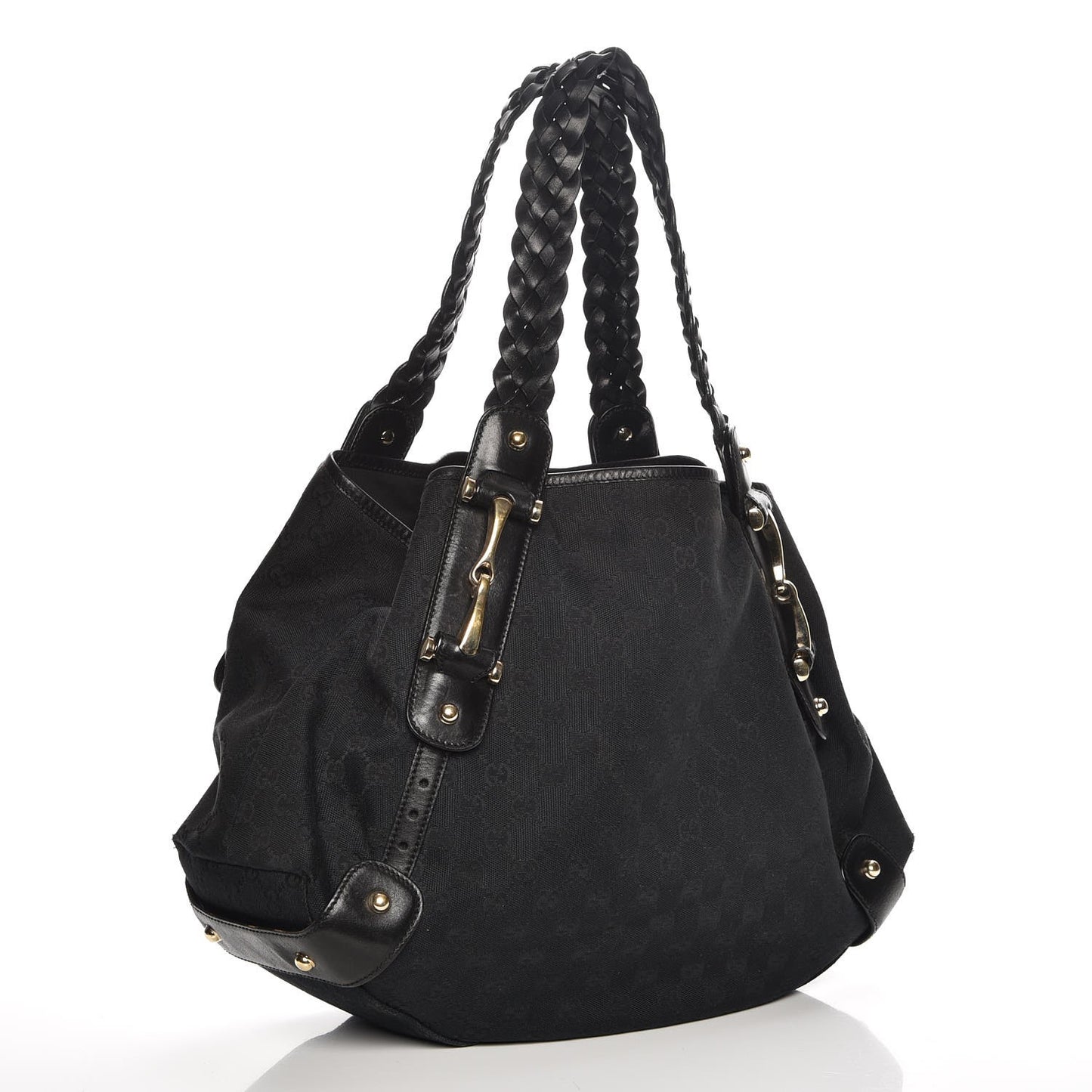 Monogram Medium Pelham Shoulder Bag Black
