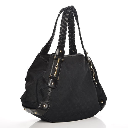 Gucci Monogram Medium Pelham Shoulder Bag Black 3 of 7