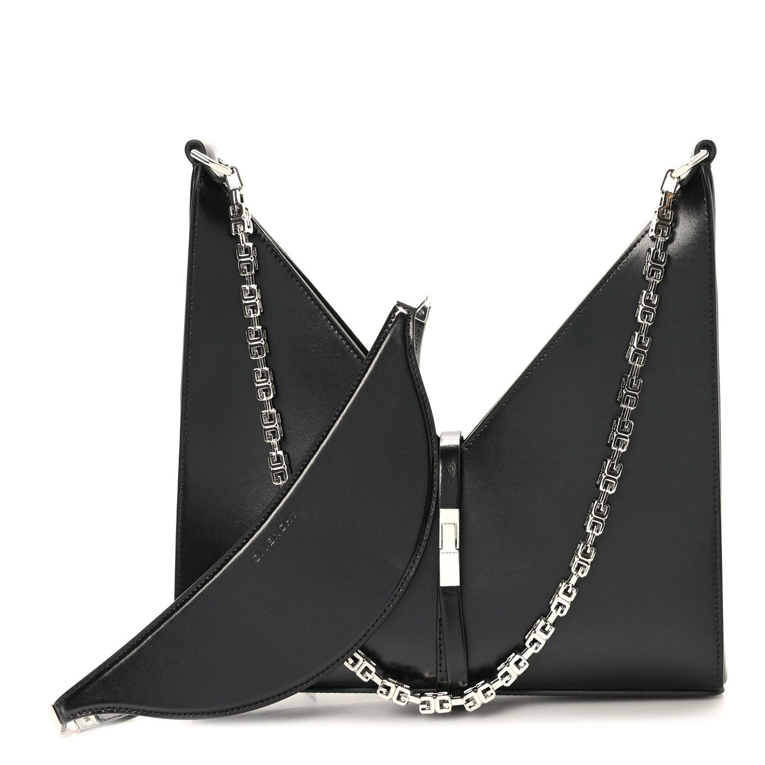 Givenchy Box Calfskin Small Cut Out Shoulder Bag Black 1 of 9
