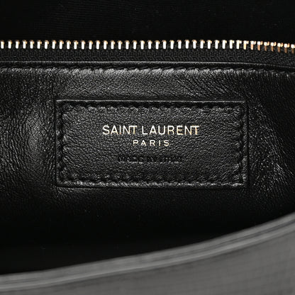 Saint Laurent Calfskin Lizard Embossed LE 5 A 7 Hobo Black 6 of 10