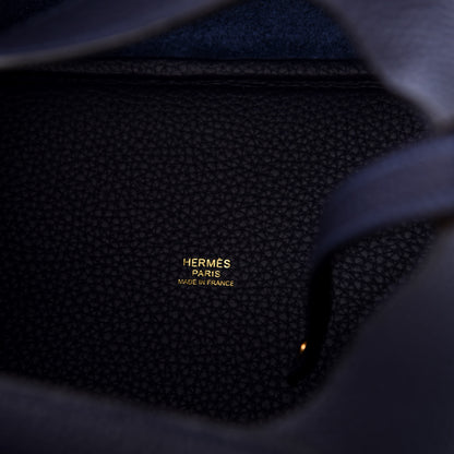 Hermes Taurillon Clemence Picotin Lock 18 PM Bleu Nuit 6 of 8