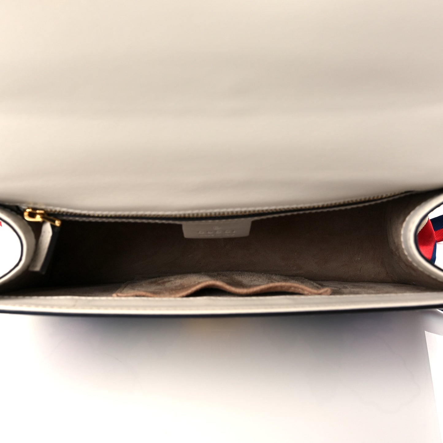 Calfskin Embroidered Small Sylvie Shoulder Bag White