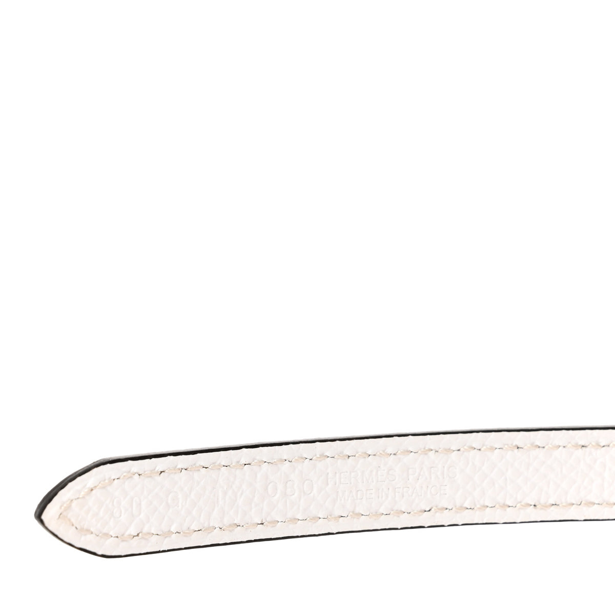 Hermes Swift Epsom 13mm Mini 5382 H Belt 80 Gold White 5 of 6
