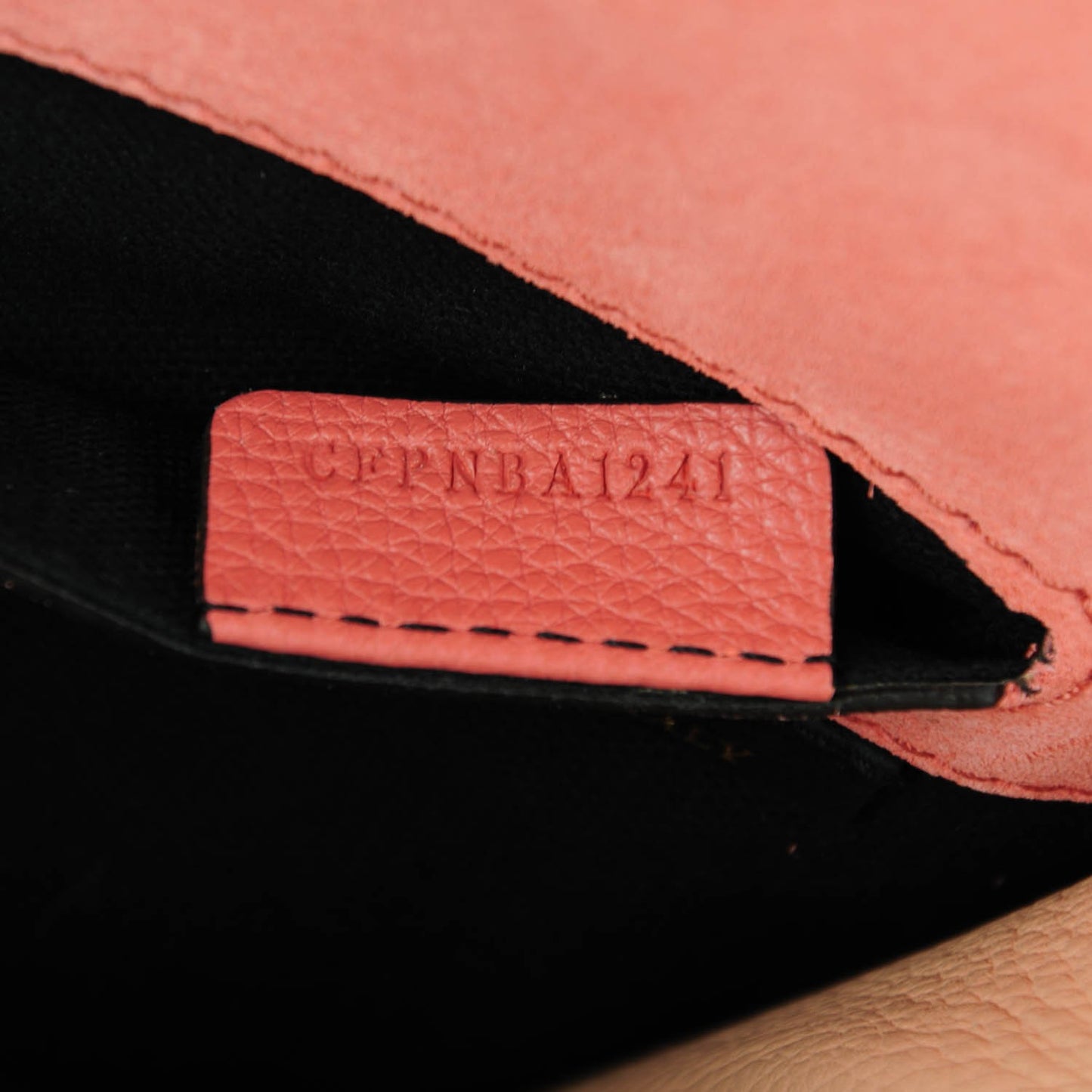 Derby Calfskin House Check Small Macken Crossbody Bag Copper Pink