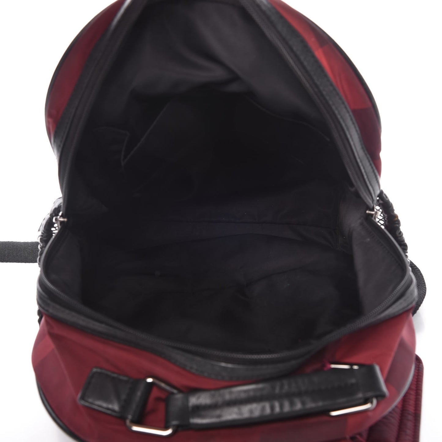 Nylon Supernova Check Backpack Red