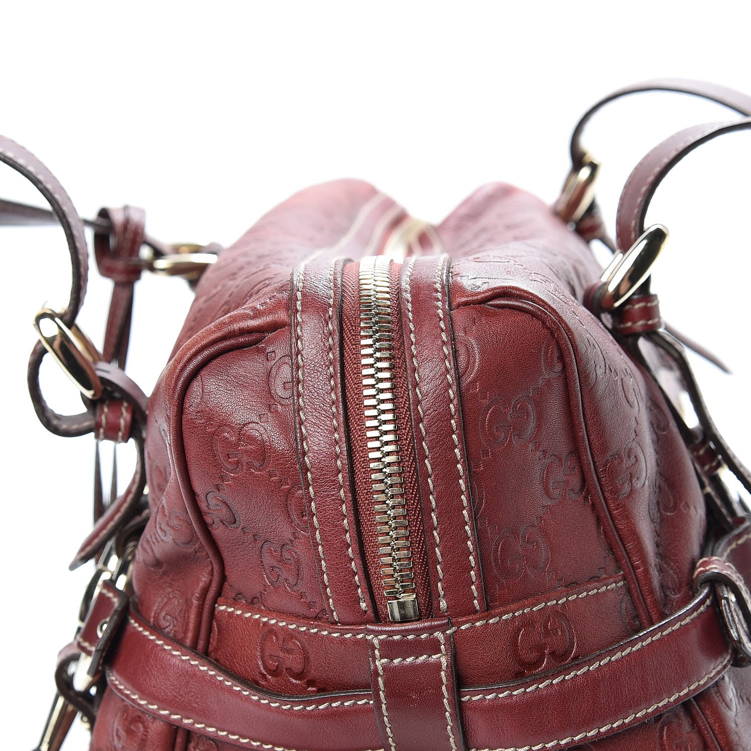 Gucci Guccissima 85th Anniversary Large Boston Rusty Red 15 of 20