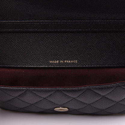 Chanel Caviar Quilted Glasses Case With Chain Black 10 of 14