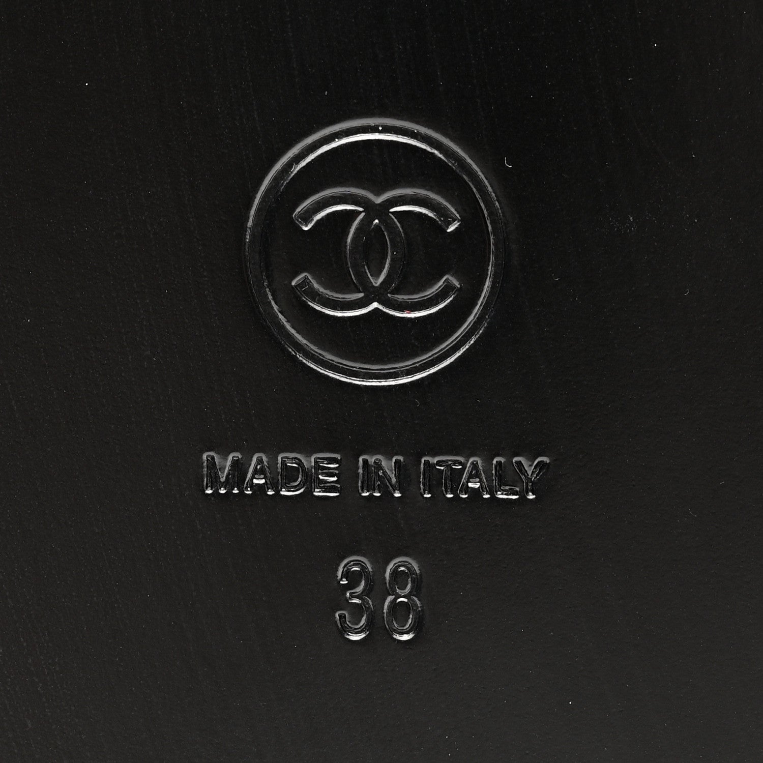 Chanel Lambskin Velcro Dad Sandals 38 Black 6 of 10