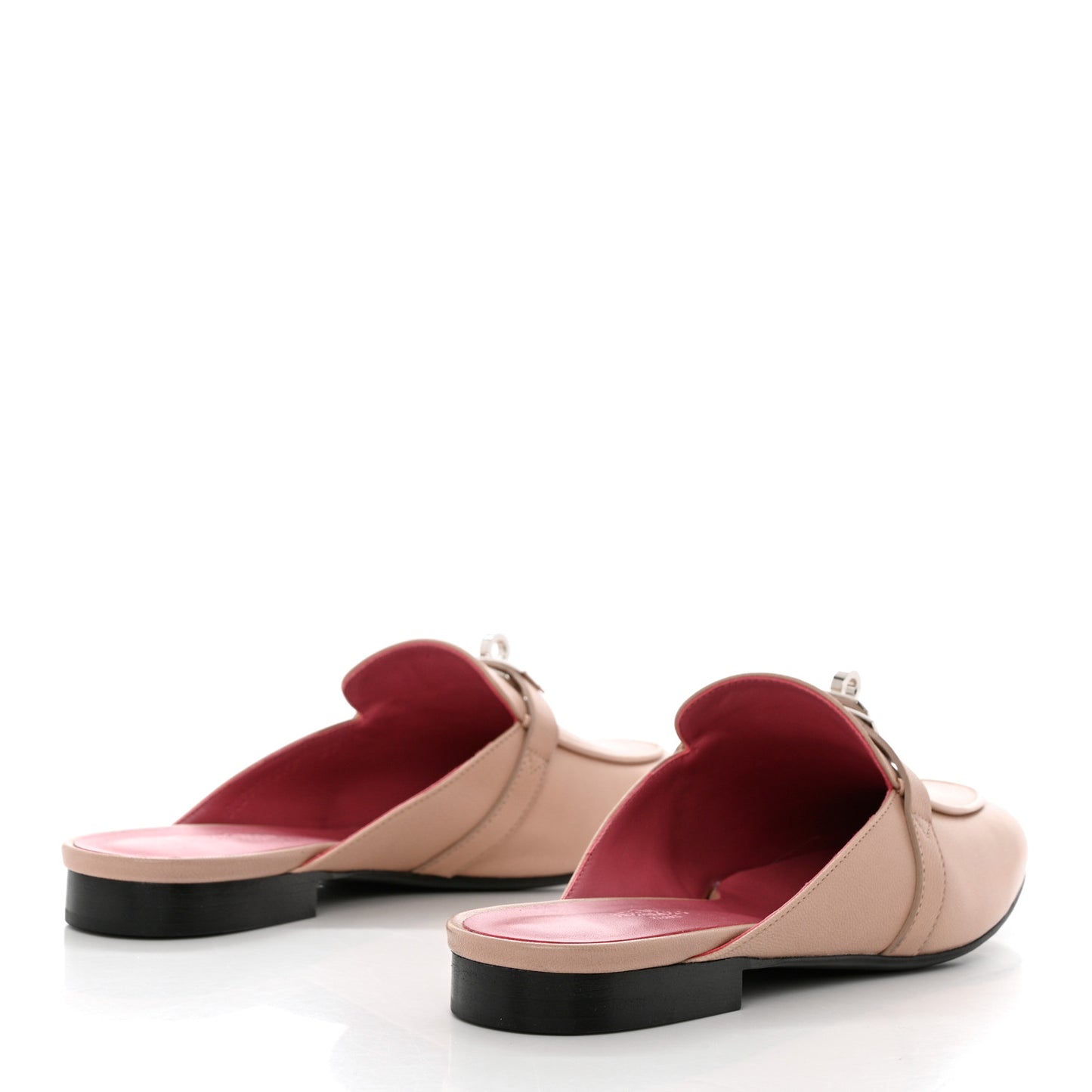 Calfskin Oz Mules 39 Beige Nude