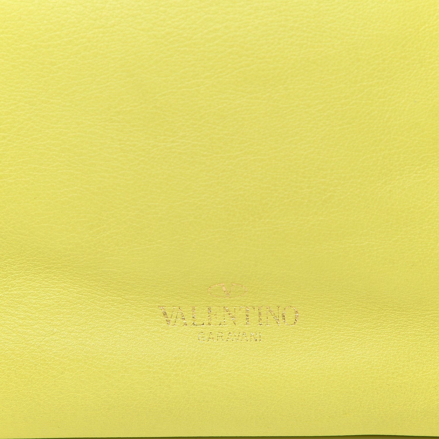 Valentino Garavani Vitello Rockstud Double Handle Tote Yellow Fluo 17 of 20