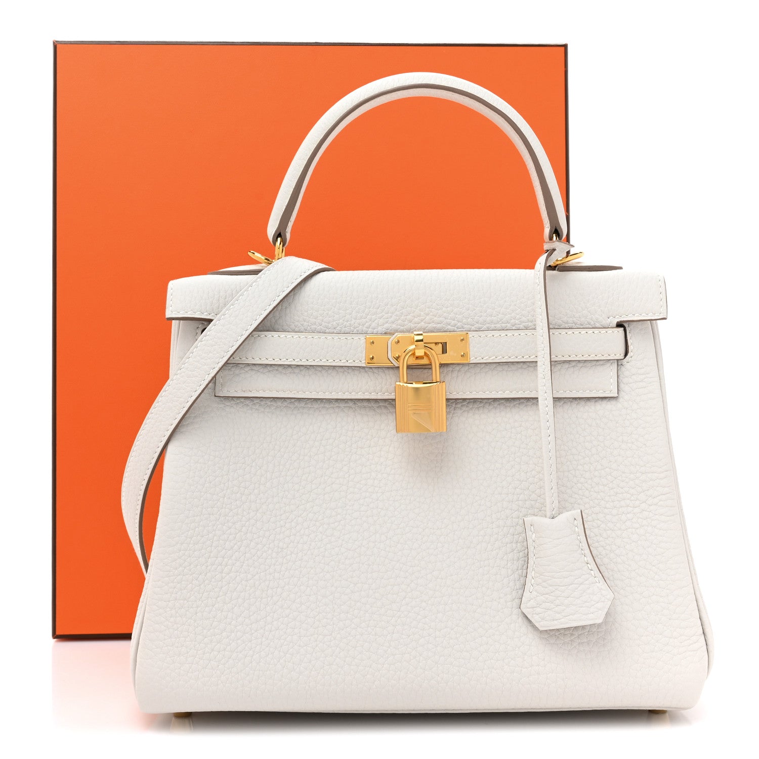 Hermes Togo Kelly Retourne 25 Gris Pale 3 of 9