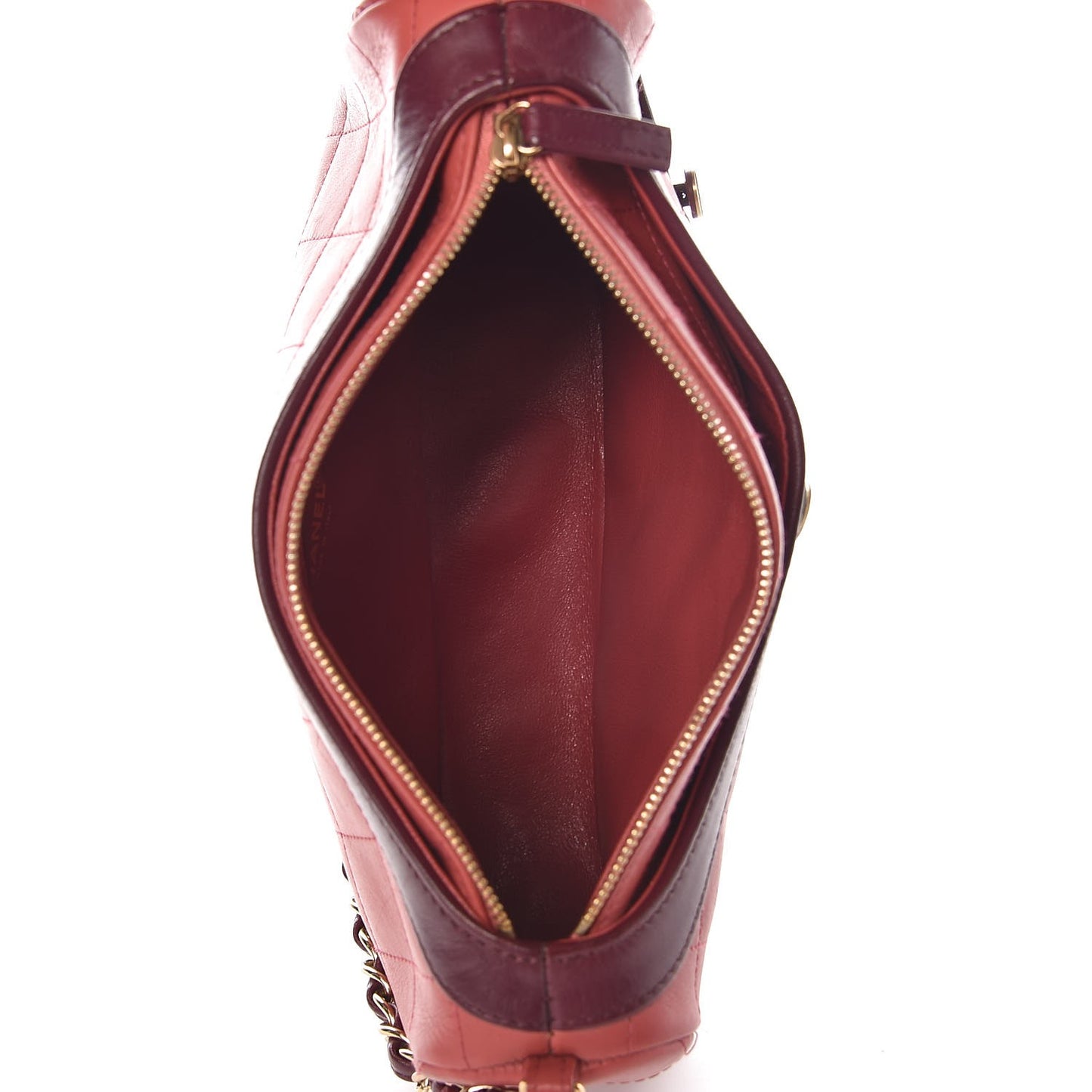 Calfskin Quilted Small Girl Shoulder Bag Pink