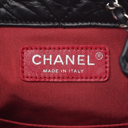 Chanel Aged Calfskin Quilted Gabrielle Backpack Black 6 of 11