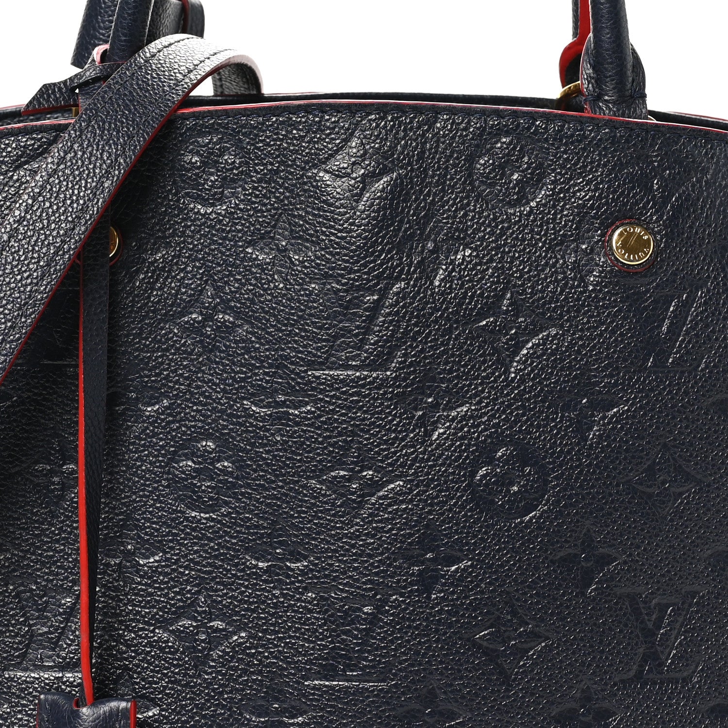 Louis Vuitton Empreinte Montaigne MM Marine Rouge 7 of 10