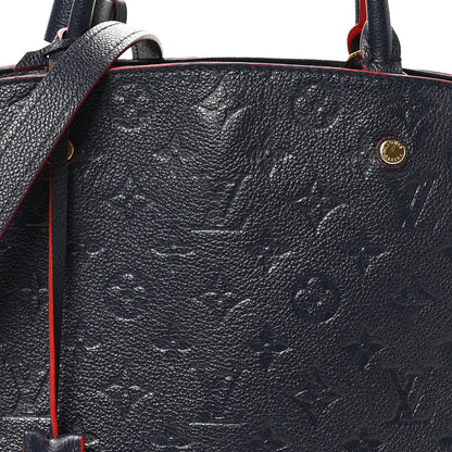 Louis Vuitton Empreinte Montaigne MM Marine Rouge 7 of 10