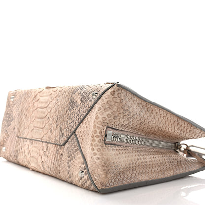 Balenciaga Snakeskin A6 Zip Around Tote Cream 9 of 9