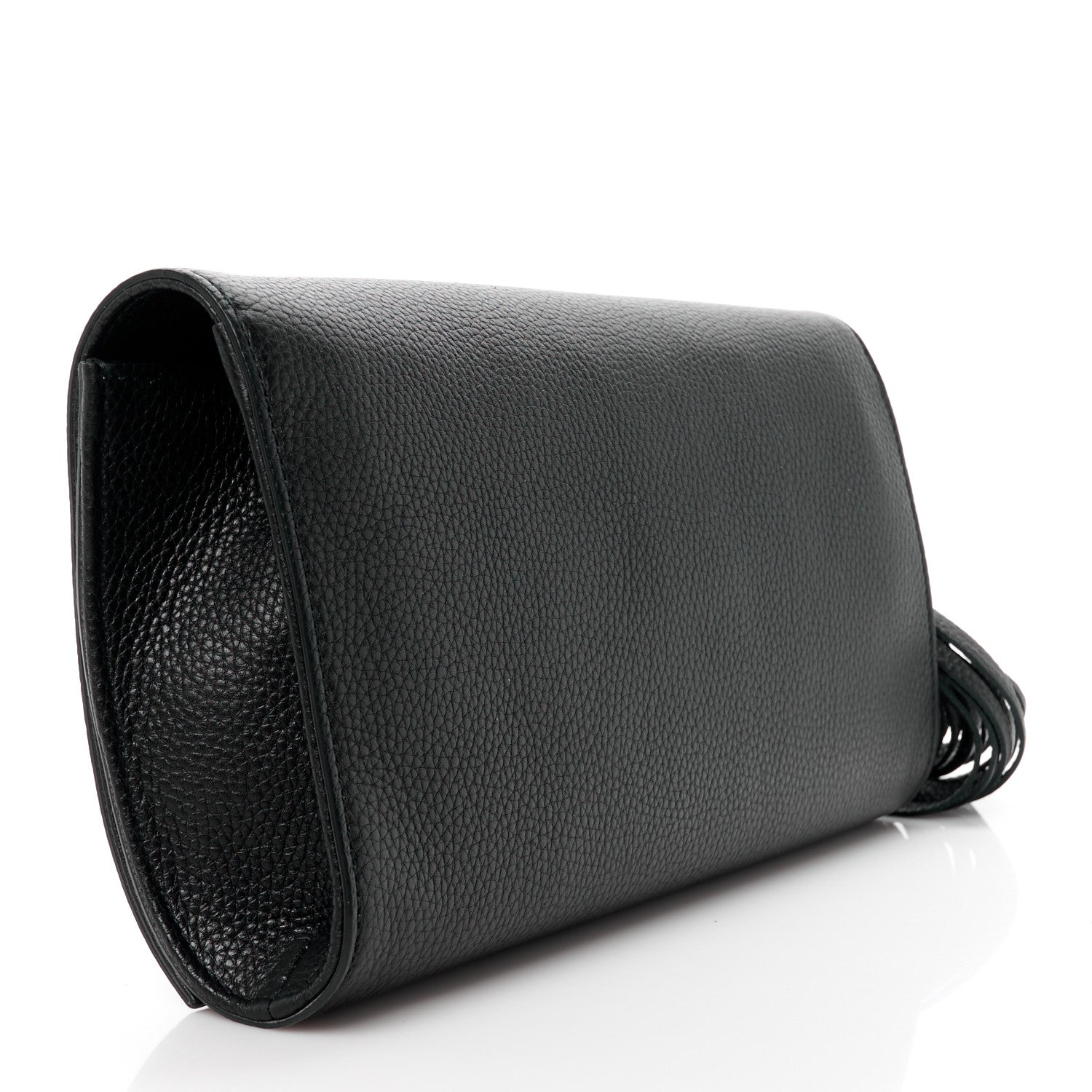 Gucci Pebbled Calfskin Medium Soho Clutch Black 3 of 11