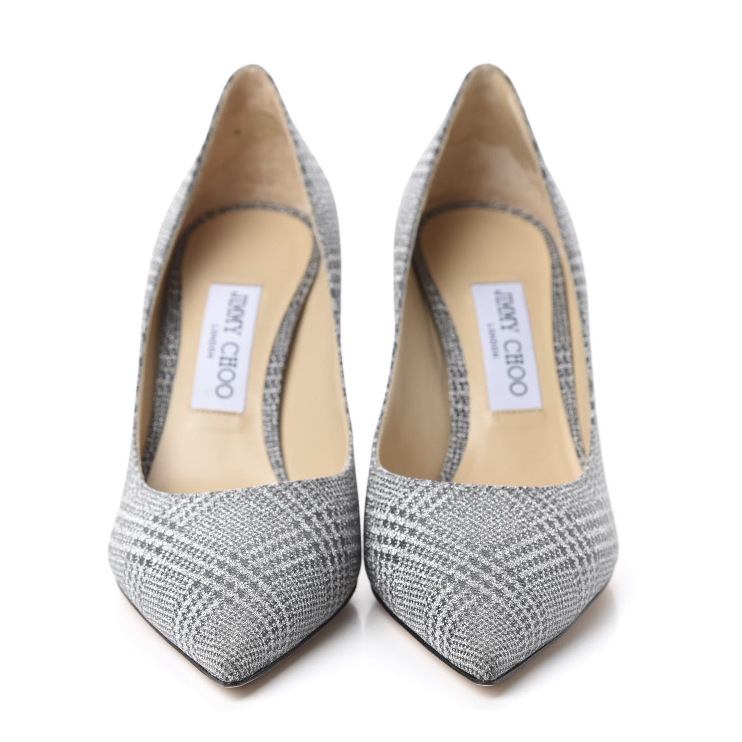 Metallic Fabric Plaid Love Prince Of Stars 85 Pump 39 Silver
