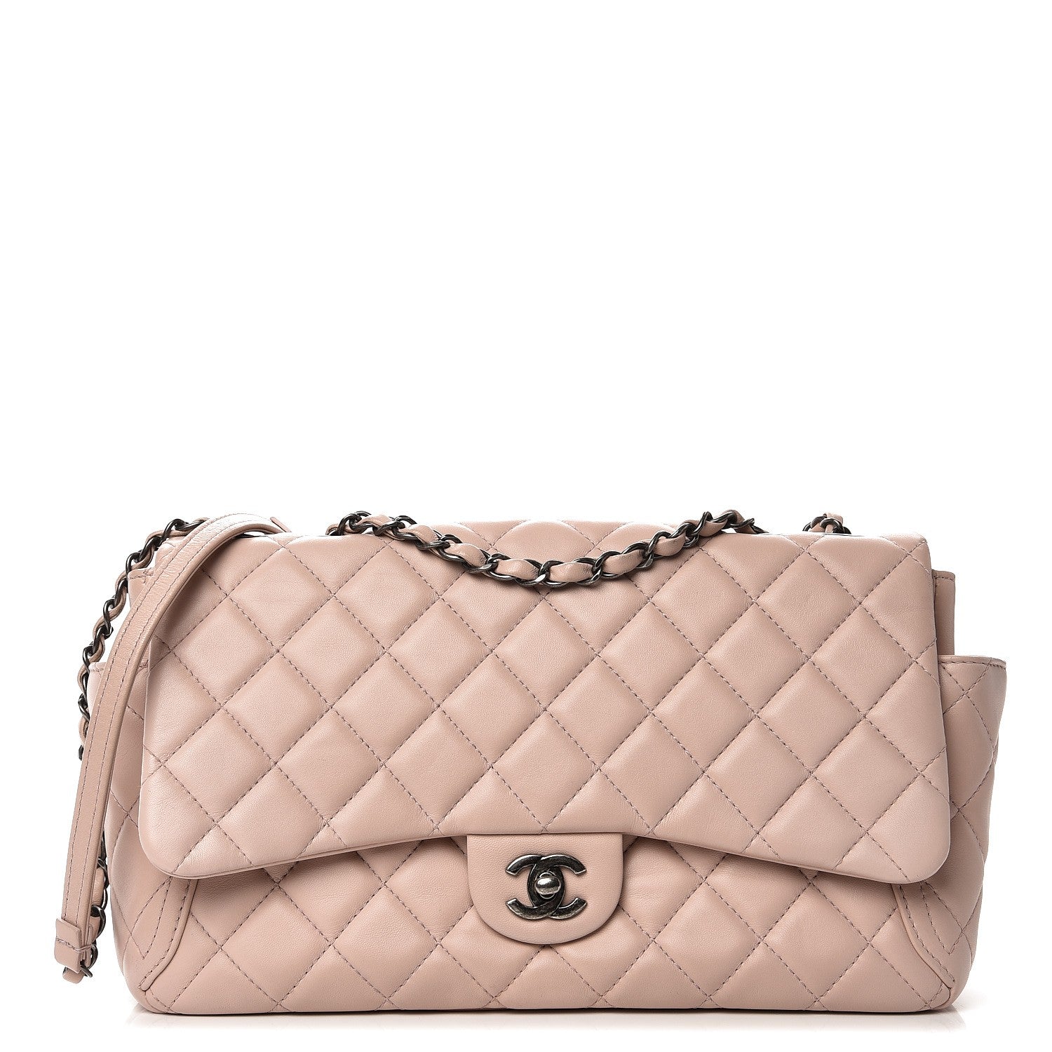 Chanel Lambskin Large Around Pockets Flap Light Pink 1 of 15