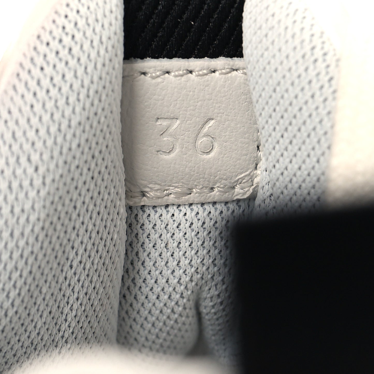 Parachute Fabric Calfskin Impulse Sneakers 36 White