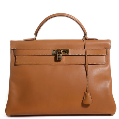Hermes Box Kelly Retourne 40 Naturelle 1 of 21