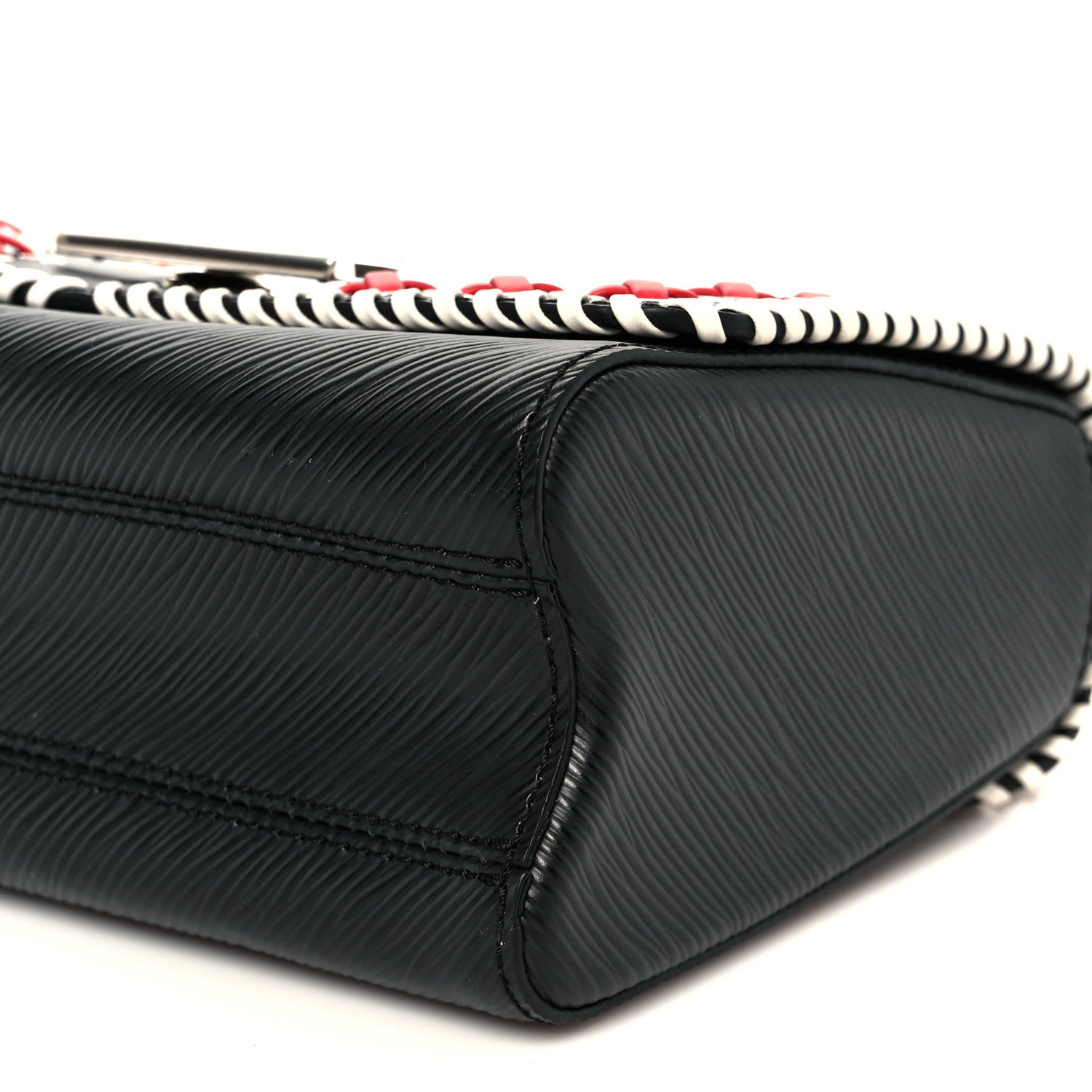 Louis Vuitton Epi Embroidered Twist Shoulder Bag MM  Black 11 of 11