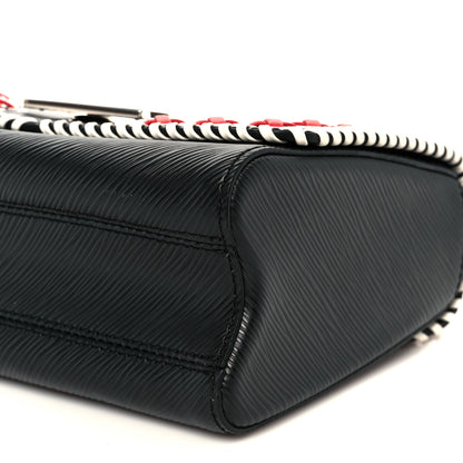Louis Vuitton Epi Embroidered Twist Shoulder Bag MM  Black 11 of 11