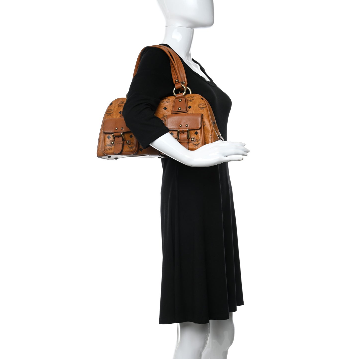 Visetos Pocket Satchel Cognac