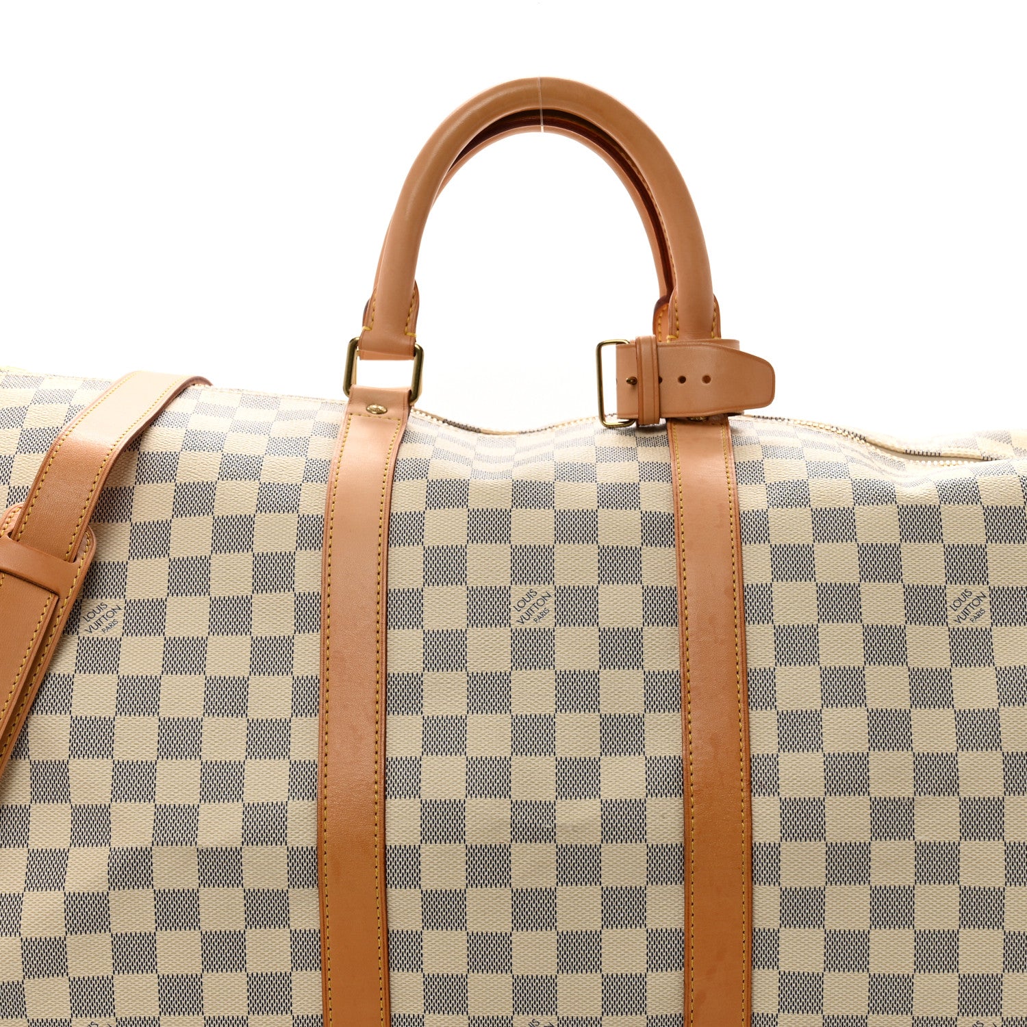 Louis Vuitton Damier Azur Keepall Bandouliere 55 8 of 12