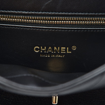 Chanel Goatskin Stitched Flap Black 7 of 18