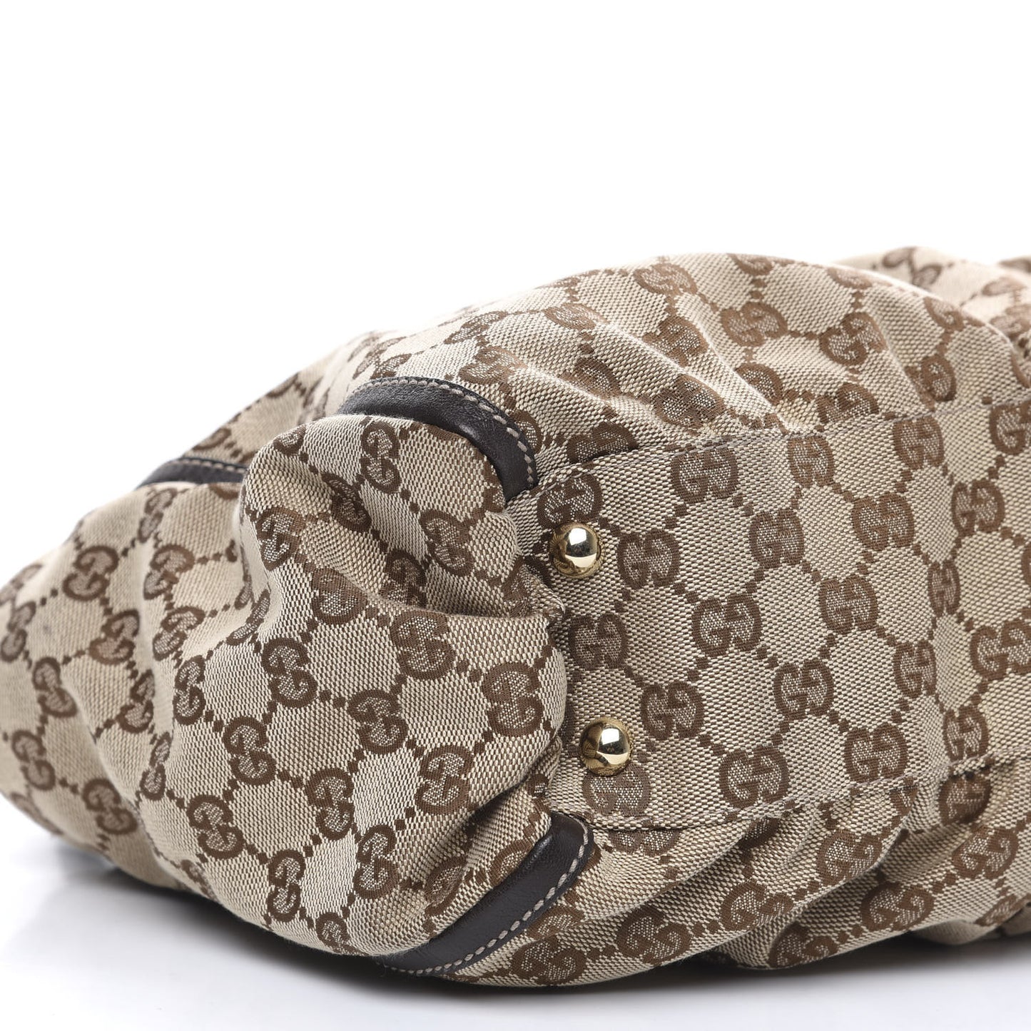 Monogram D Gold Tote Dark Brown