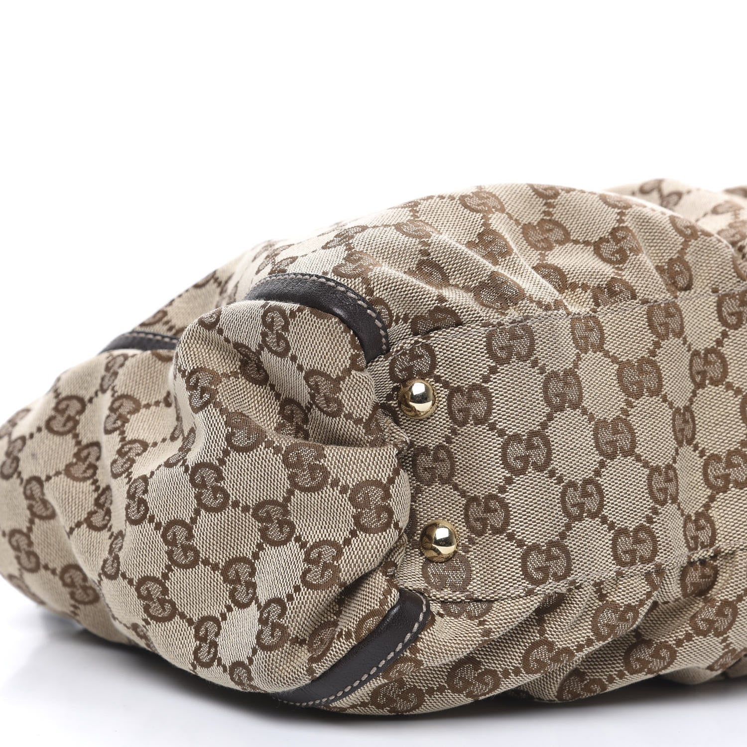 Gucci Monogram D Gold Tote Dark Brown 9 of 12