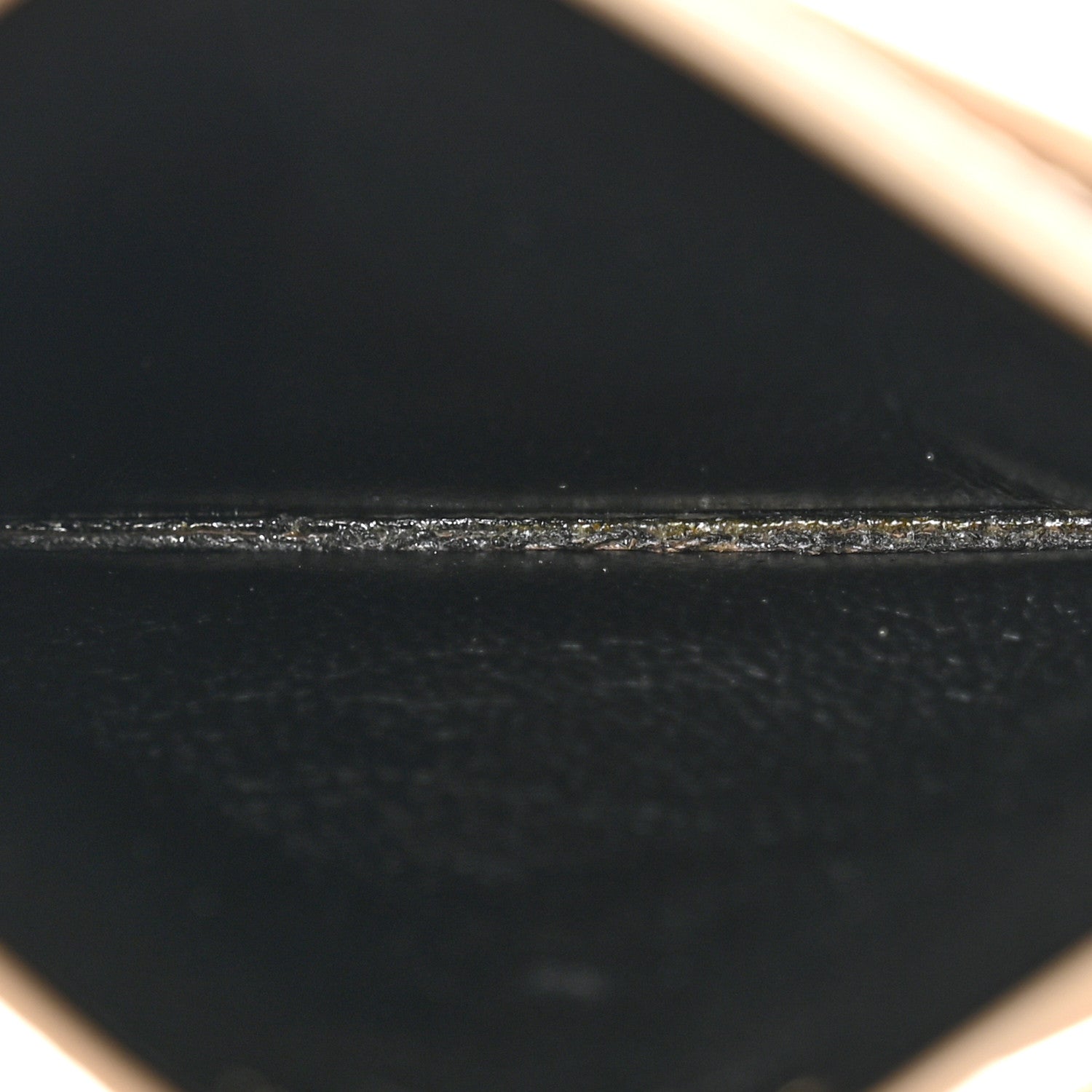 Saint Laurent Grain De Poudre Matelasse Chevron Monogram Credit Card Case Nude Powder 5 of 9